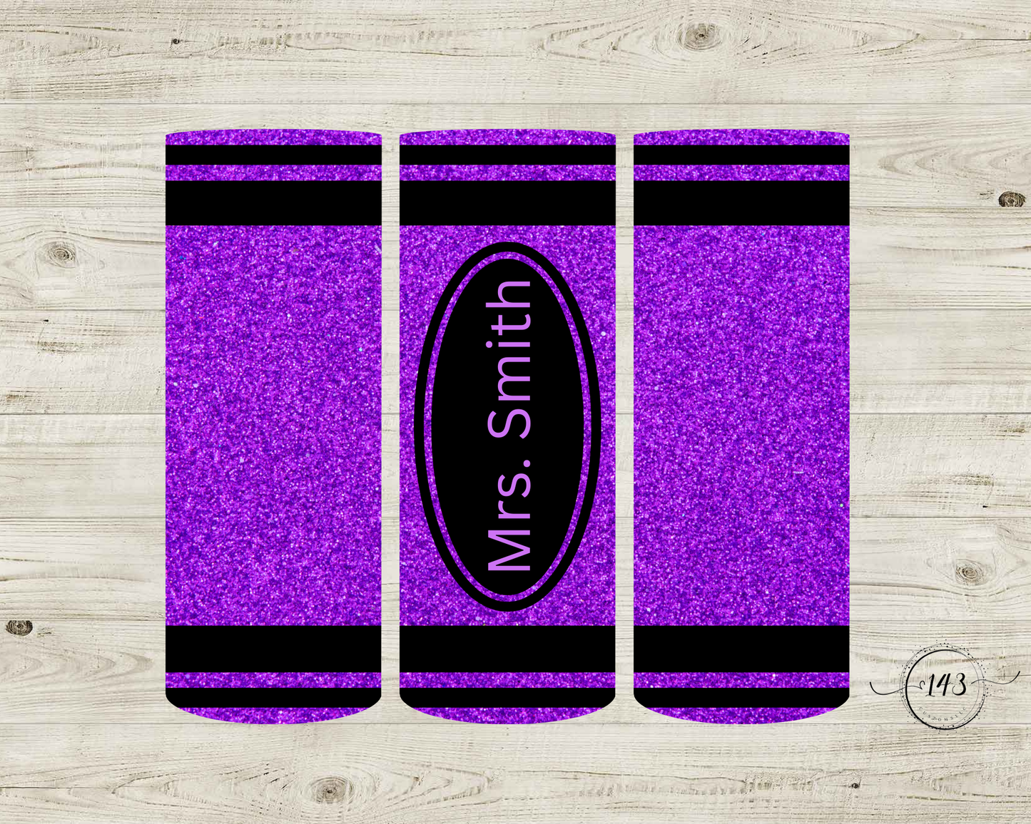 Purple Crayon With Name