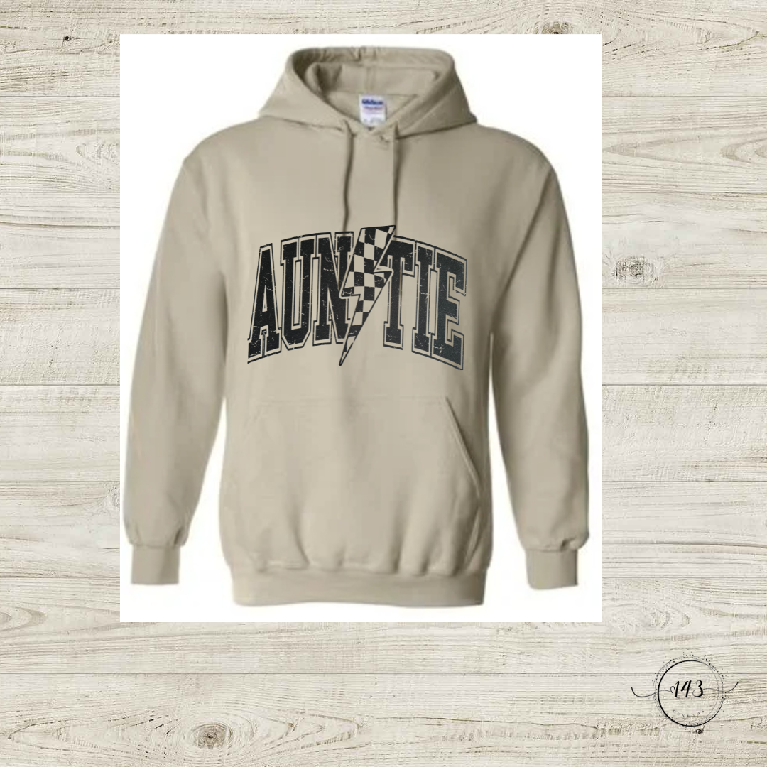 Auntie with Lightning Bolt Hoodie