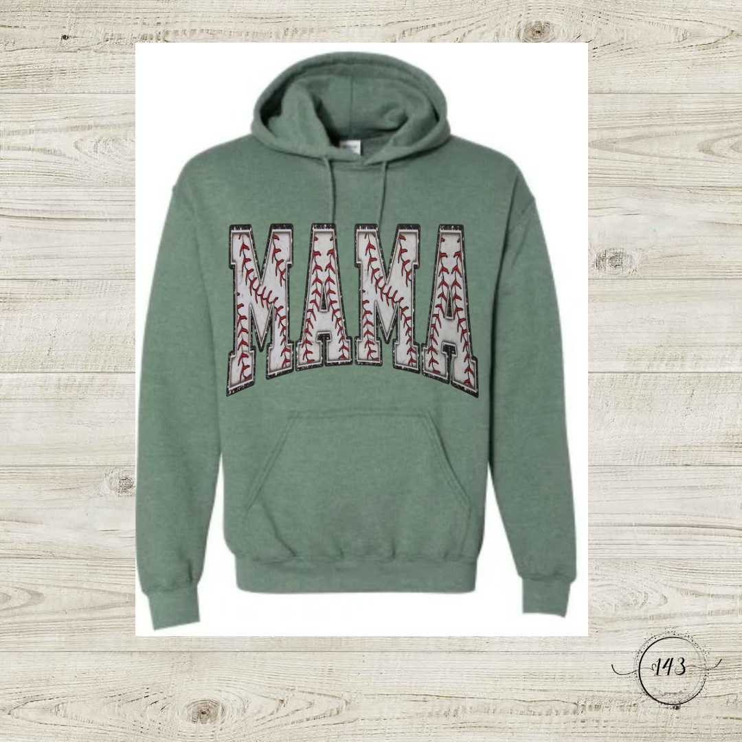 Mama Baseball Hoodie
