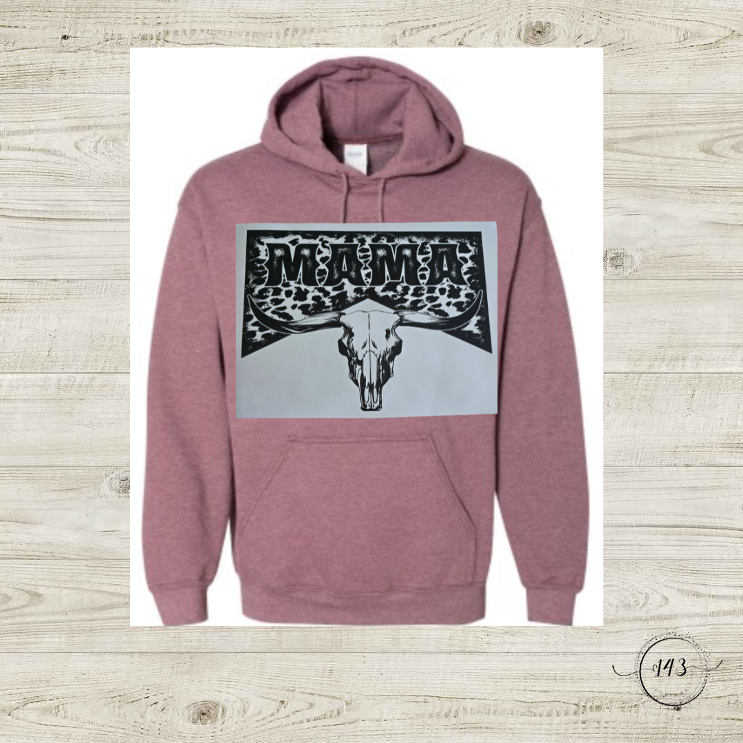 Mama Cow Print Hoodie