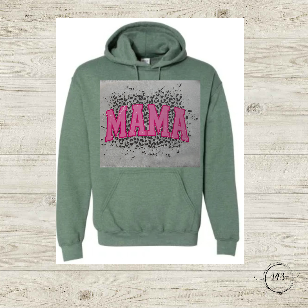 Mama Pink Cheetah Hoodie