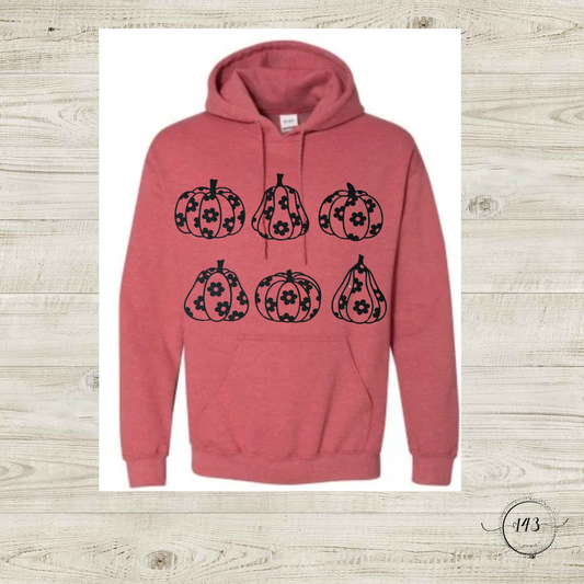 6 Flower Pumpkins Hoodie