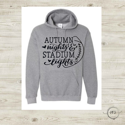 Autumn Nights and Stadium Lights Hoodie