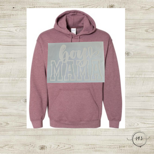 Boy Mama With Small Heart Hoodie