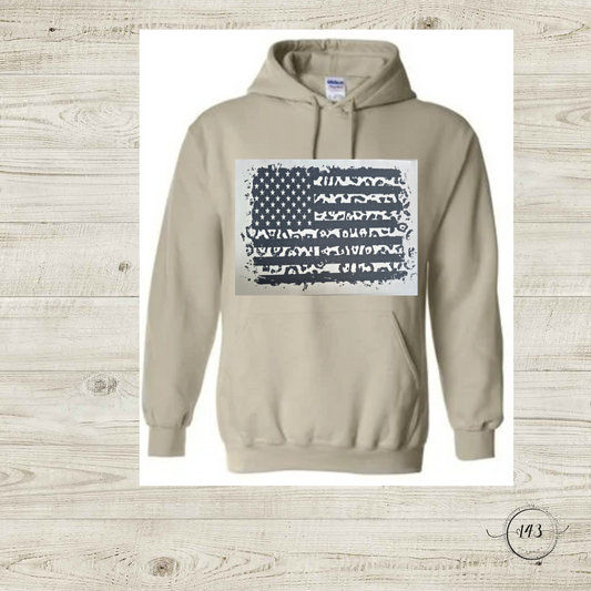 Cheetah Print Flag Hoodie