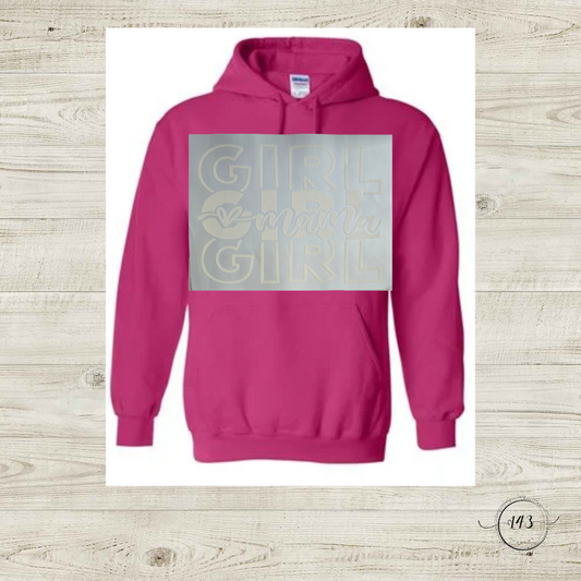 Girl Mom with Heart Hoodie