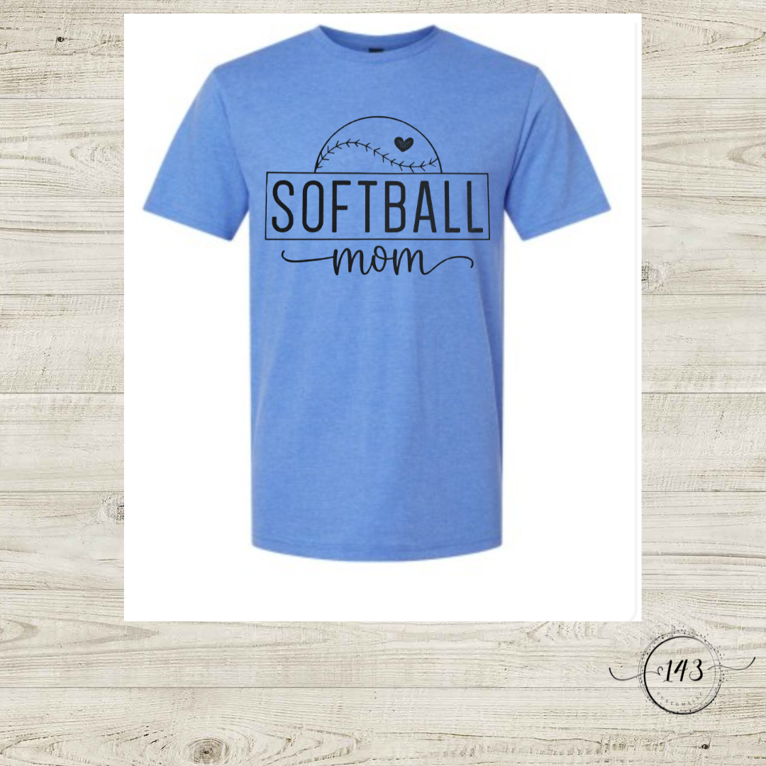 Softball Mom with Heart